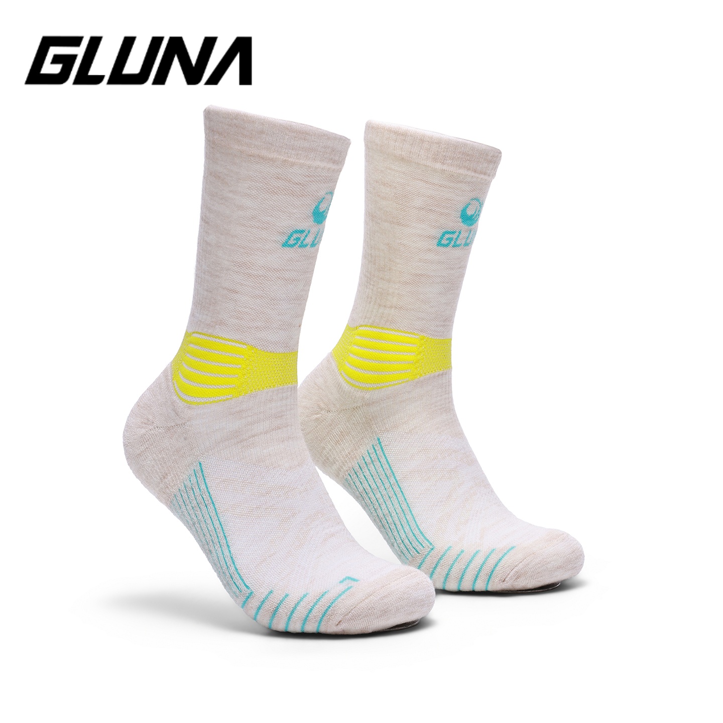 Wool Hiking Sock - GLUNA スポーツソックス ハイキング ランニング用 吸湿速乾 通気性