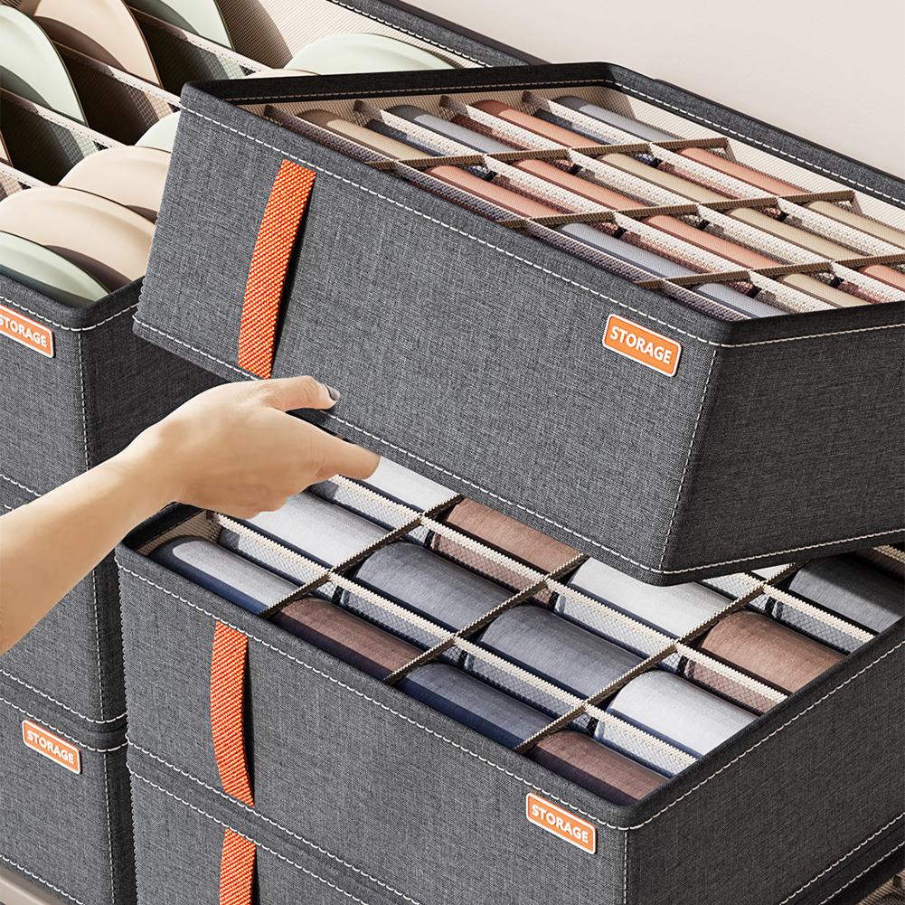 20グリッドソックス収納オーガナイザー、折りたたみ式布製収納 - Sock Organizer Tray のレビューと価格