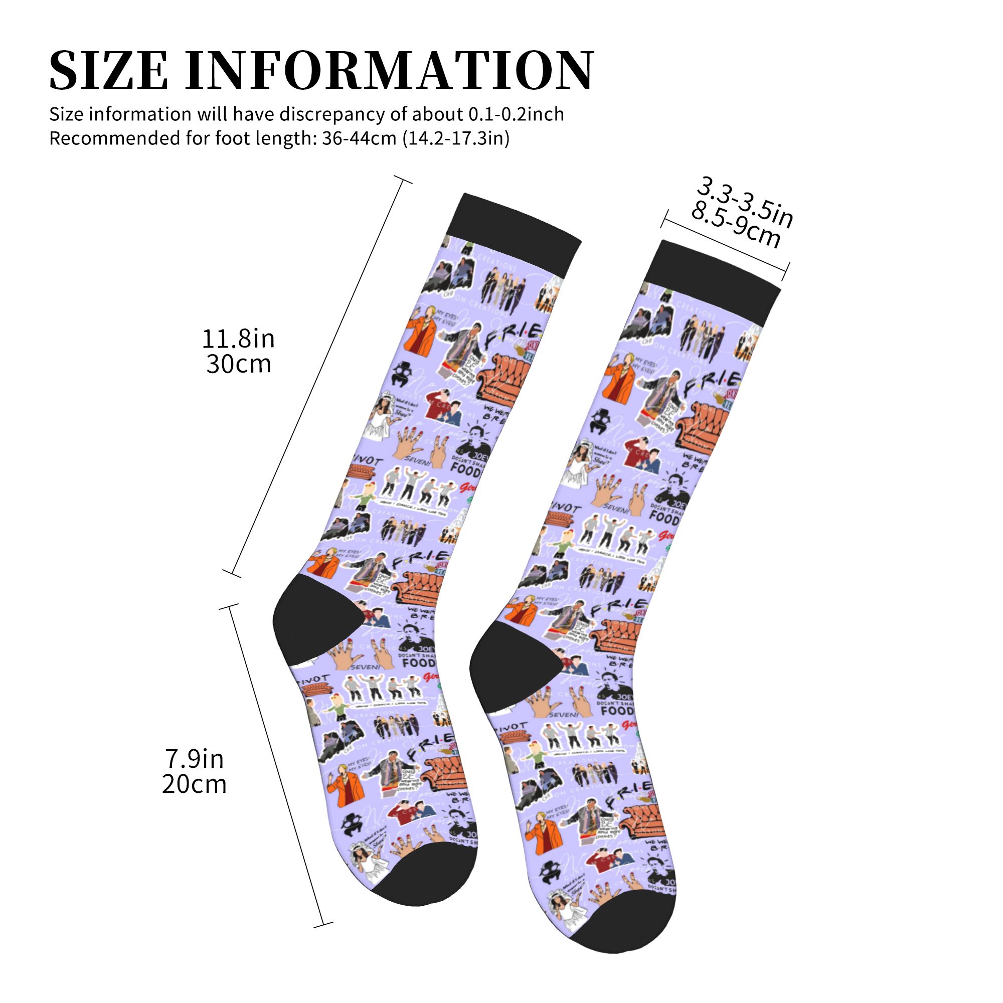 フレンズクラシックテレビ番組男性女性スポーツコンプレッション - No Show Sock Women のレビューと価格
