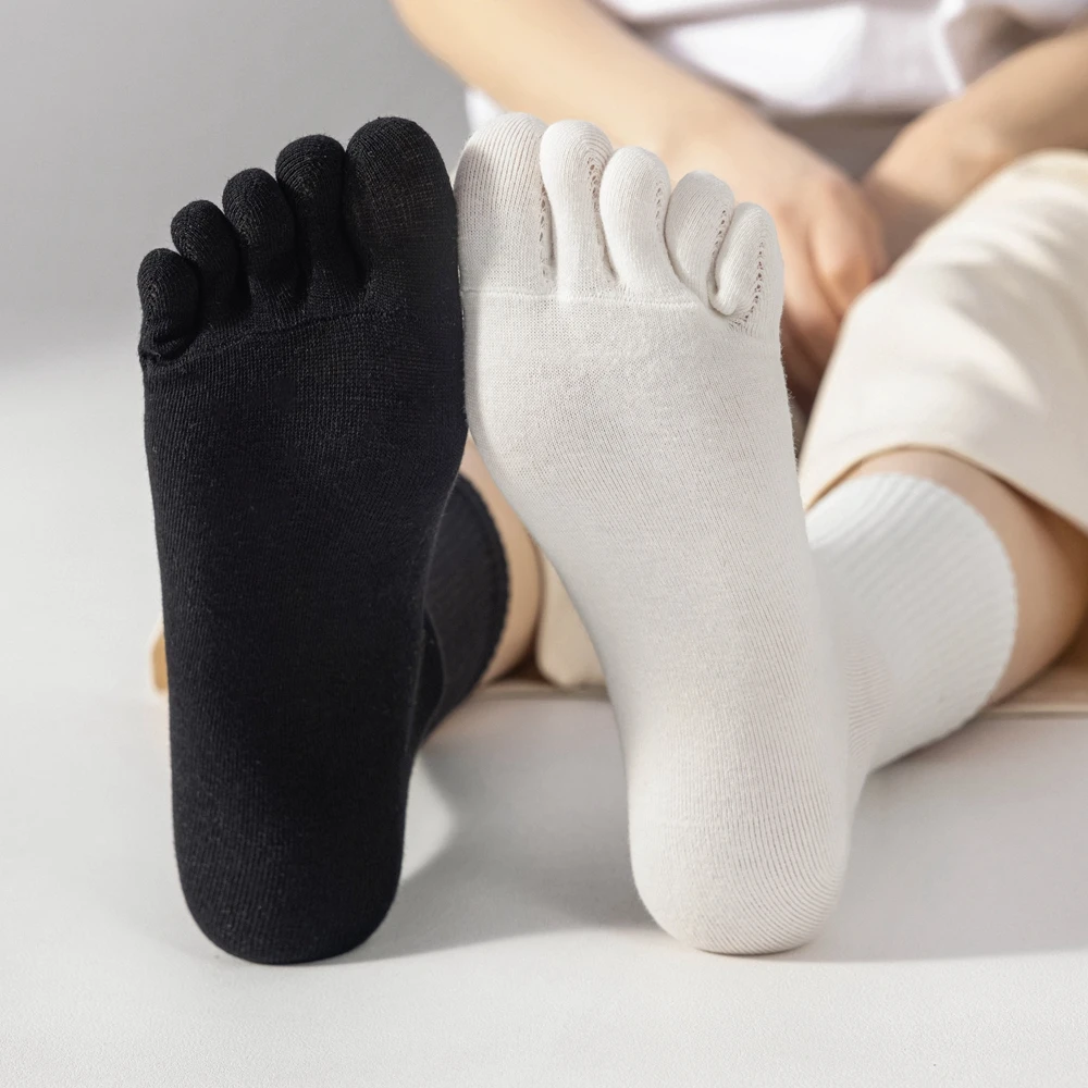 5 または 10 ペア女性スポーツつま先靴下個別の指ハイチュ - Grip Sock Yoga のレビューと価格