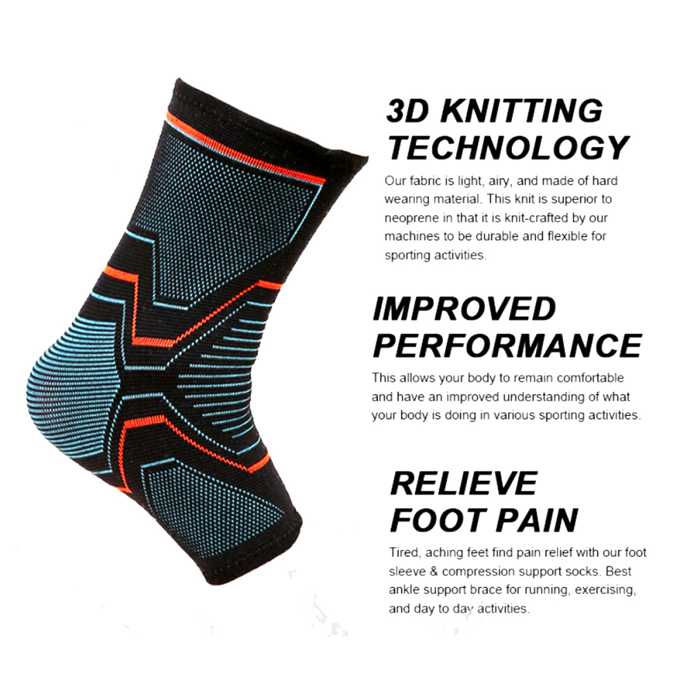 1 個足首ブレース圧縮スリーブ怪我回復関節痛腱サポート、足底 - Ankle Brace Sock のレビューと価格