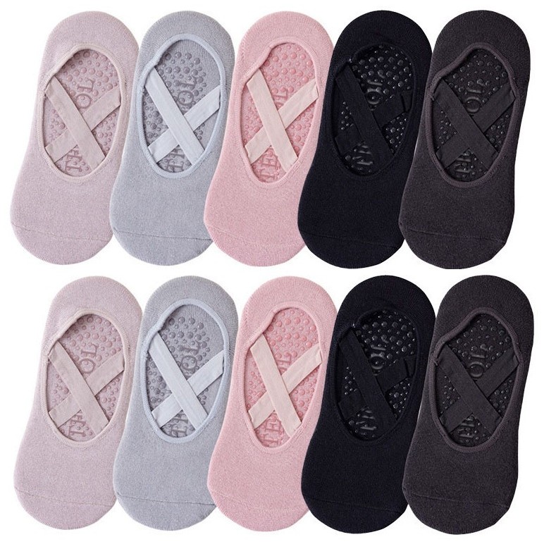 1/3 ペアヨガソックス女性用コットンシリコン滑り止めピラテ - Grip Sock Yoga のレビューと価格