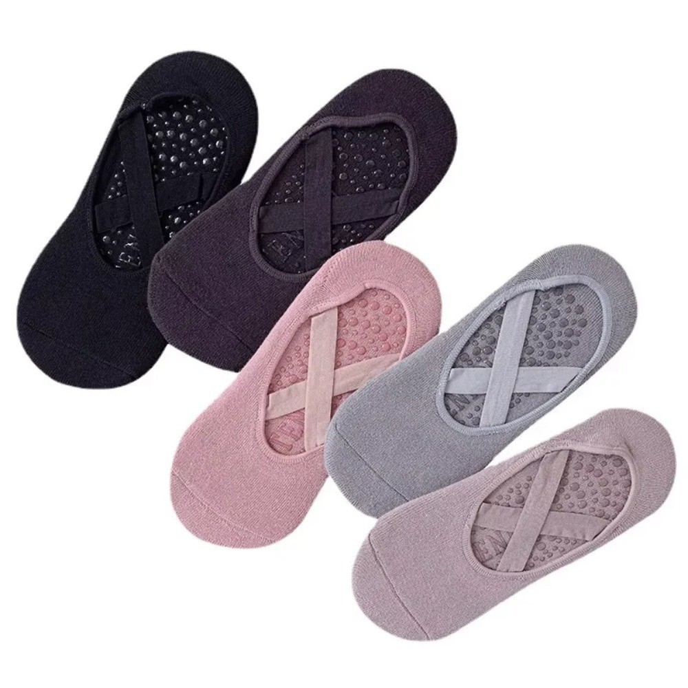 1/3 ペアヨガソックス女性用コットンシリコン滑り止めピラテ - Grip Sock Yoga のレビューと価格