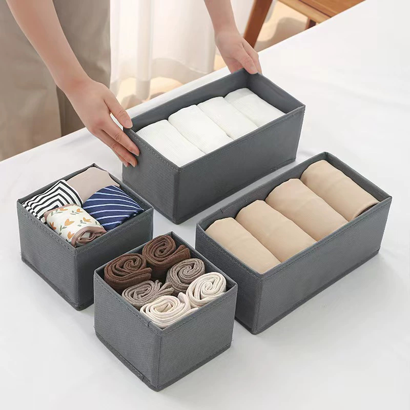 3PCファブリック下着収納ボックス引き出しオーガナイザー、ク - Sock Organizer Tray のレビューと価格