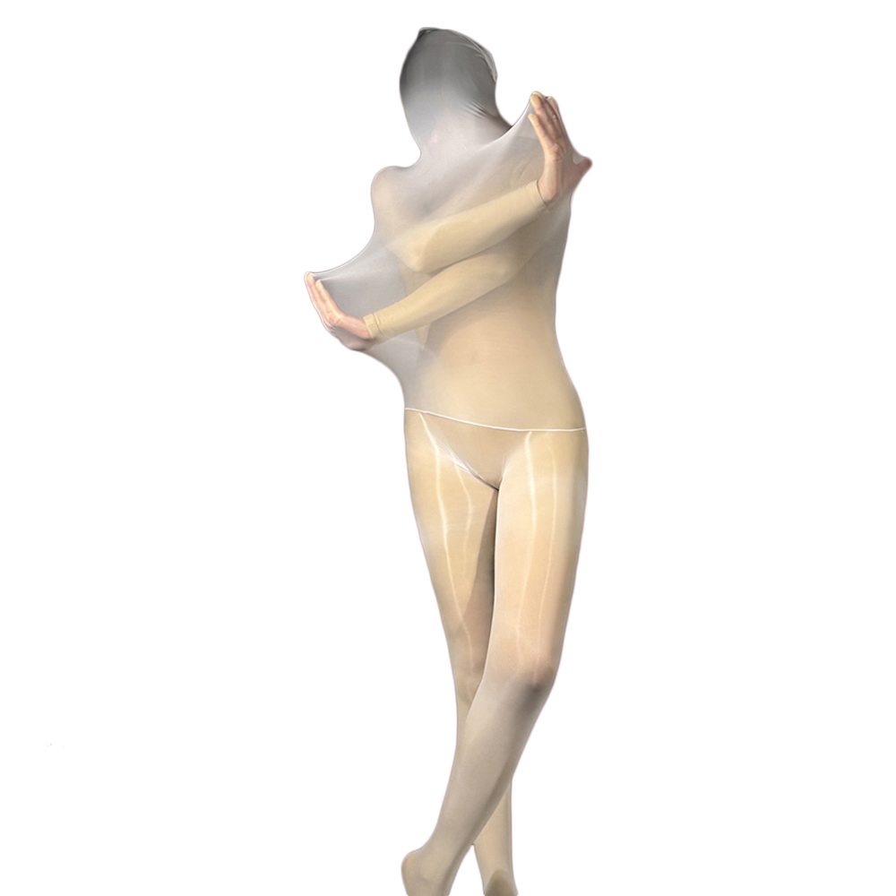 女性ユニセックスセクシーなオイル光沢のあるボディスーツ薄手の - Tights Pantyhose Sheer のレビューと価格