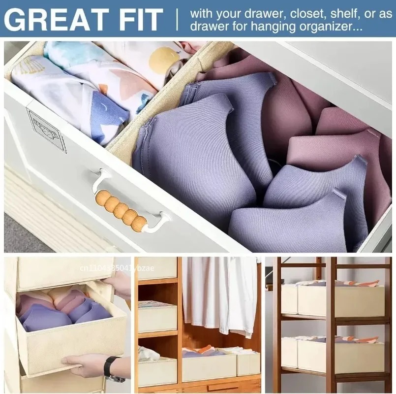 布製下着収納ボックス 引き出しオーガナイザー クローゼット整 - Sock Organizer Tray のレビューと価格