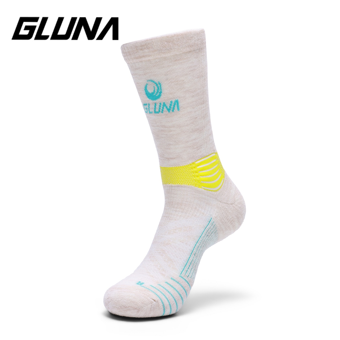 GLUNA スポーツソックス ハイキング ランニング用 吸湿 - Wool Hiking Sock のレビューと価格