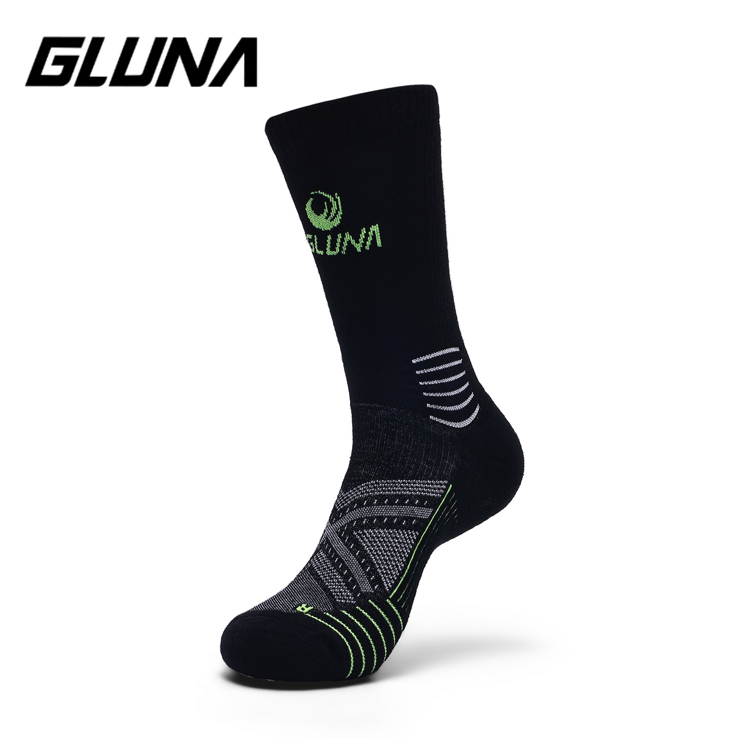 GLUNA スポーツソックス ハイキング ランニング用 吸湿 - Wool Hiking Sock のレビューと価格