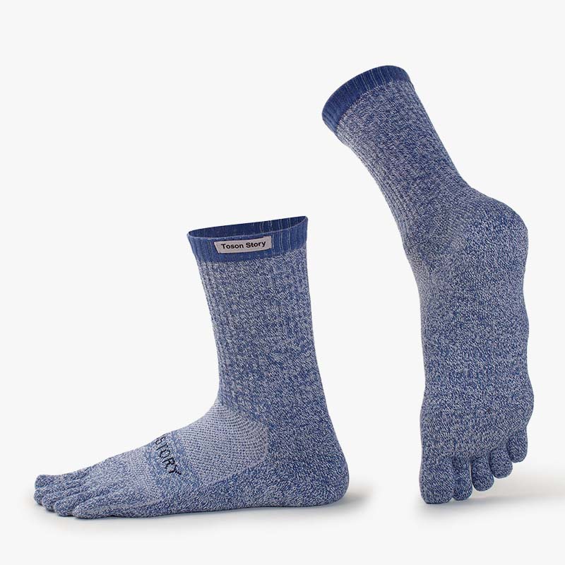 メリノウール製五本指スポーツソックス 吸汗速乾 防臭 秋冬  - Toe Sock Split のレビューと価格