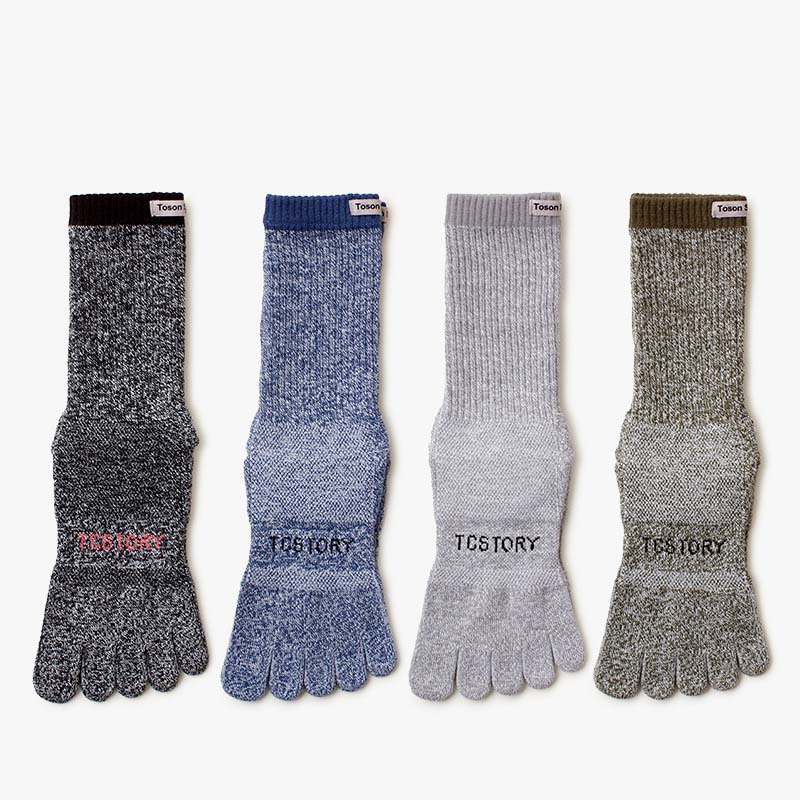メリノウール製五本指スポーツソックス 吸汗速乾 防臭 秋冬  - Toe Sock Split のレビューと価格