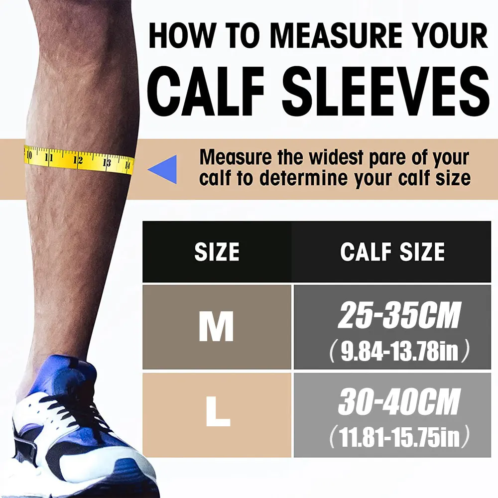 男性と女性のための圧縮スリーブ、脚サポート、圧縮ソックス、静 - Compression Sleeve Calf のレビューと価格