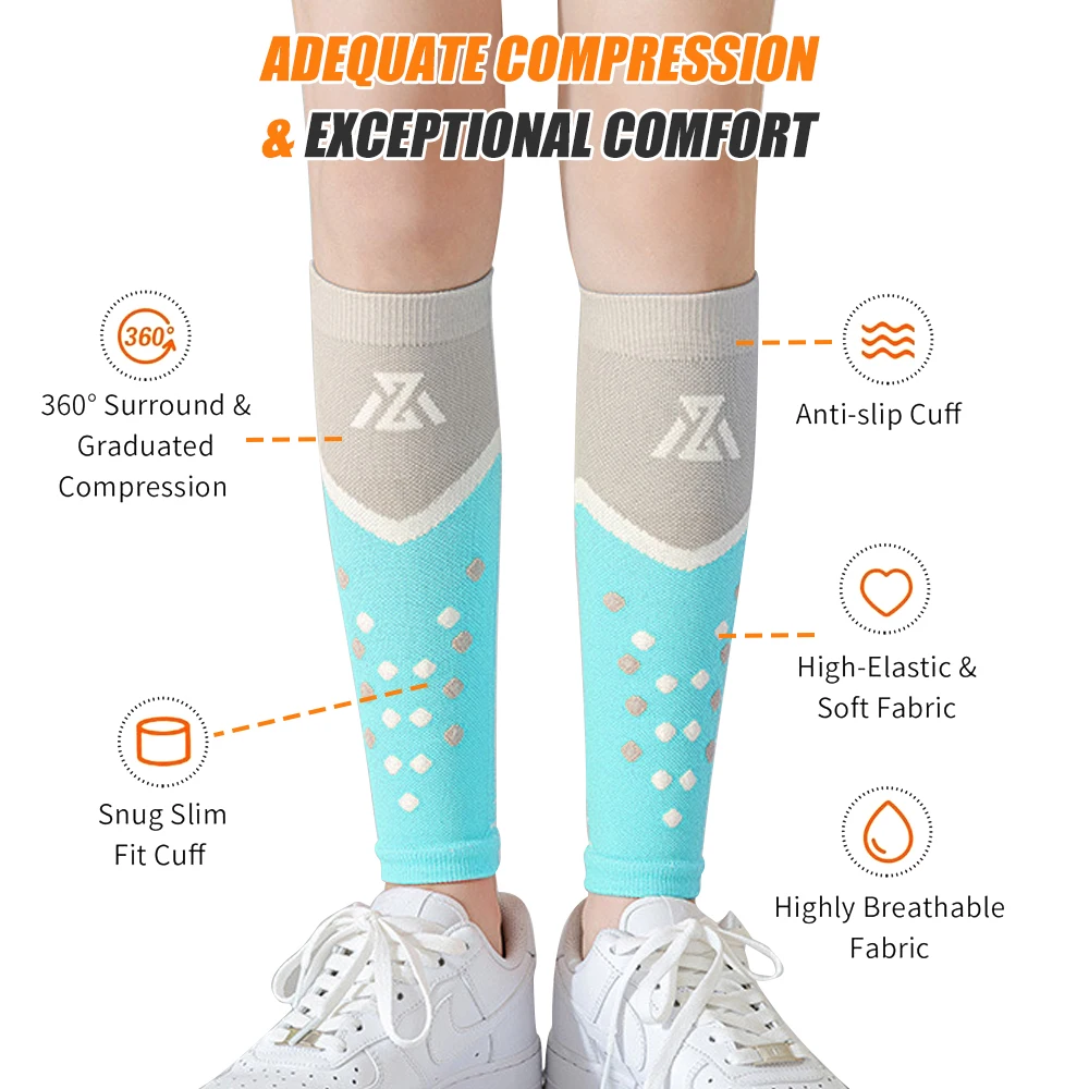 男性と女性のための圧縮スリーブ、脚サポート、圧縮ソックス、静 - Compression Sleeve Calf のレビューと価格